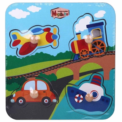 Деревянная игрушка Вкладыши Транспорт Mapacha 962009 1